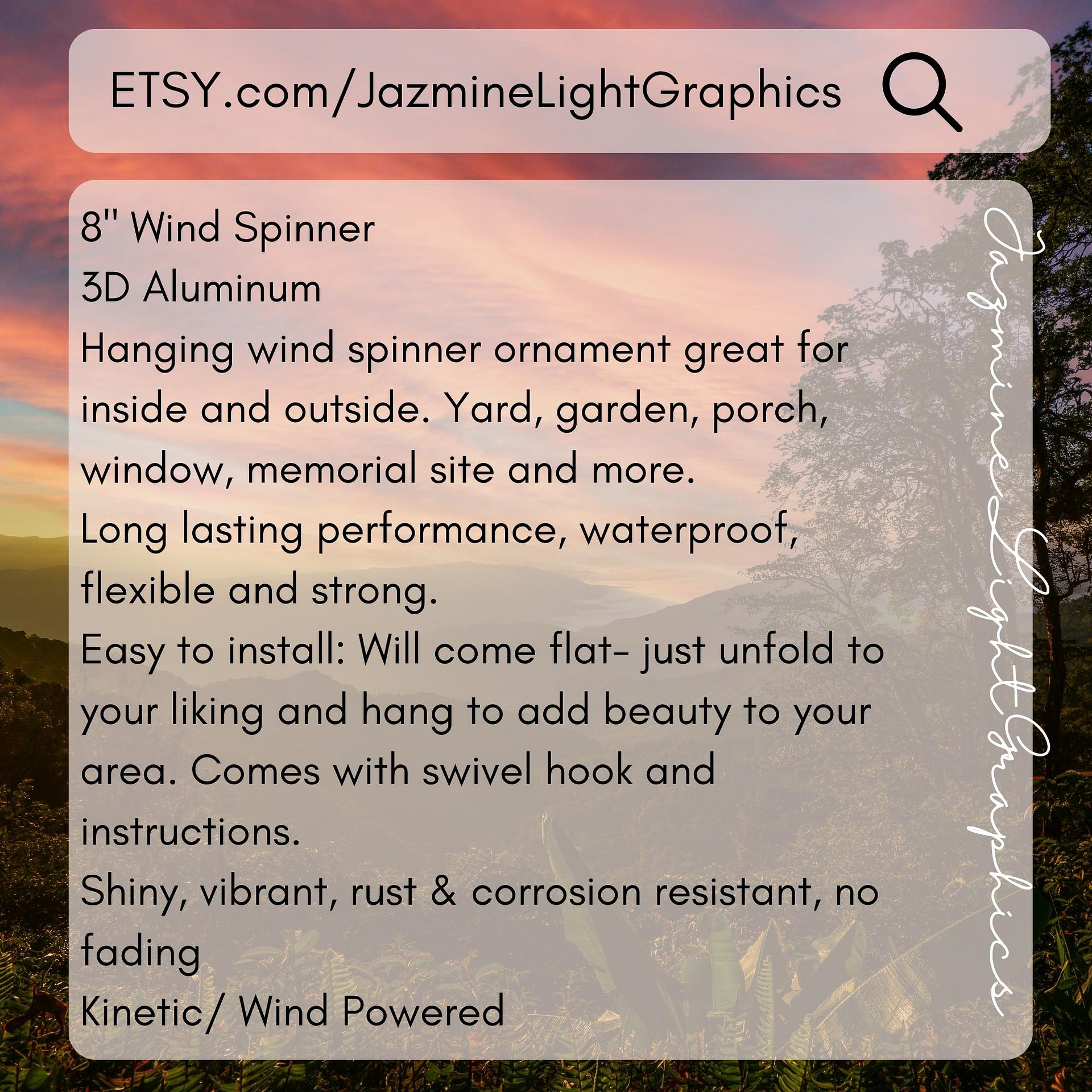 Born to Ride Wind Spinner product image (9)