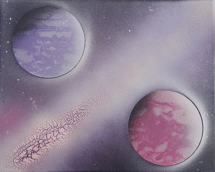 White & Pink , White & Duo Planets & Galaxy product image (1)