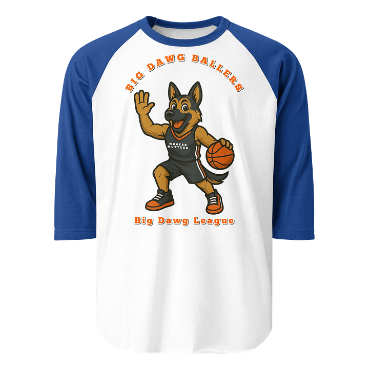 ¾ Sleeve Raglan Tee German Shepard WooferMutter product image (15)