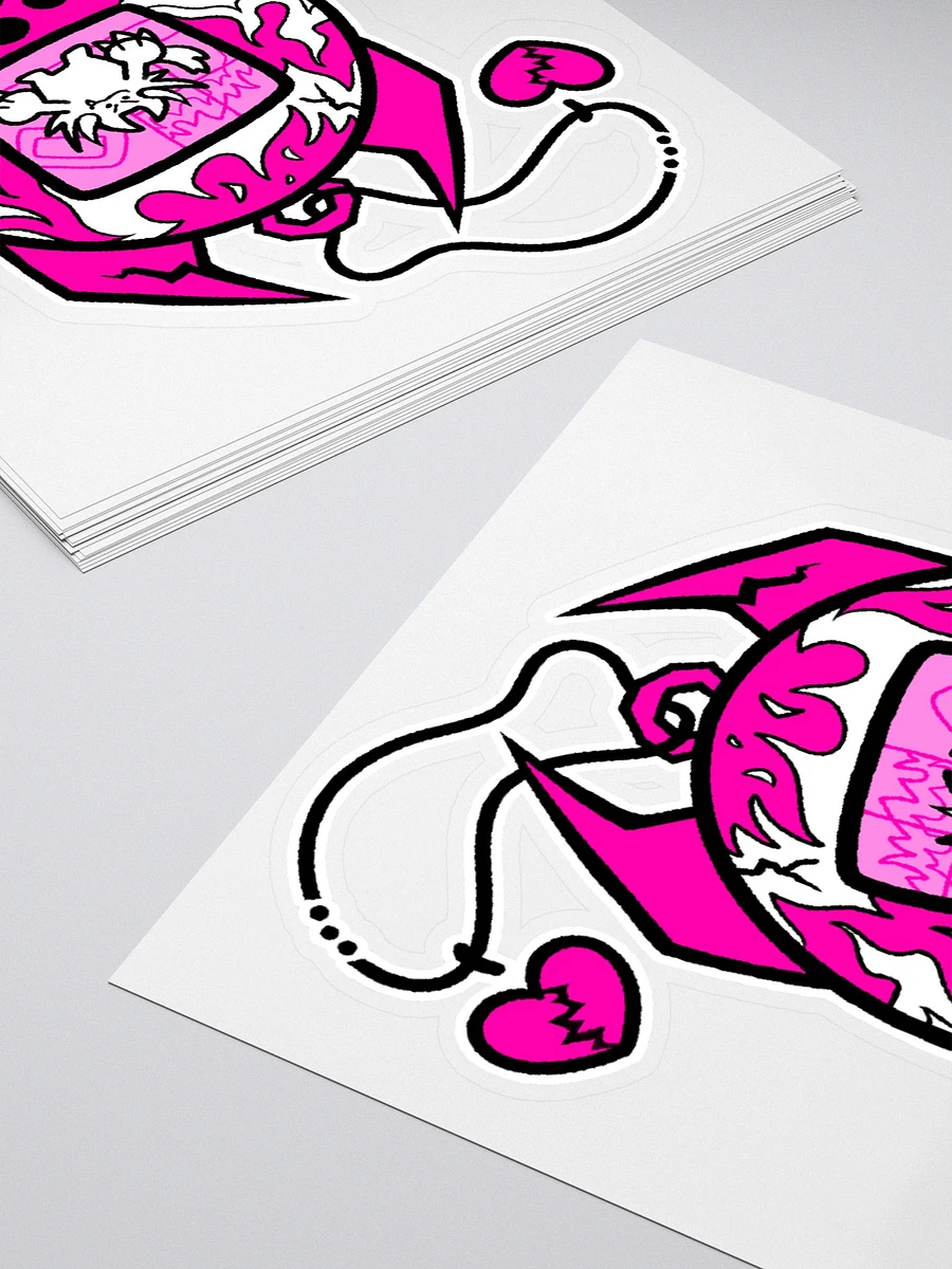 Heartbreaker Virtual Meow // Sticker 2 - Hot Pink product image (4)