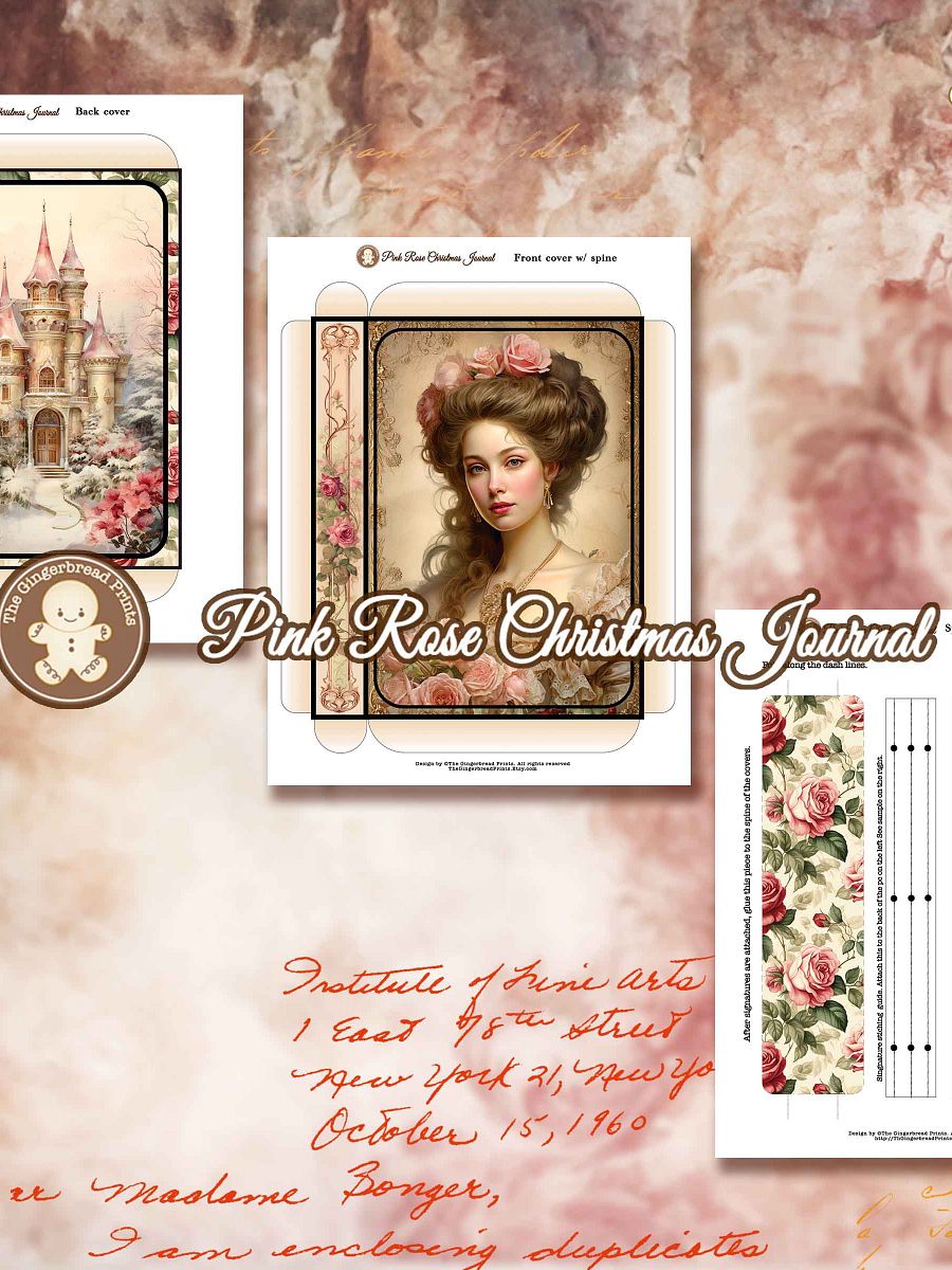 Pink Rose Christmas Journal + Add-on Jumbo Collection product image (7)