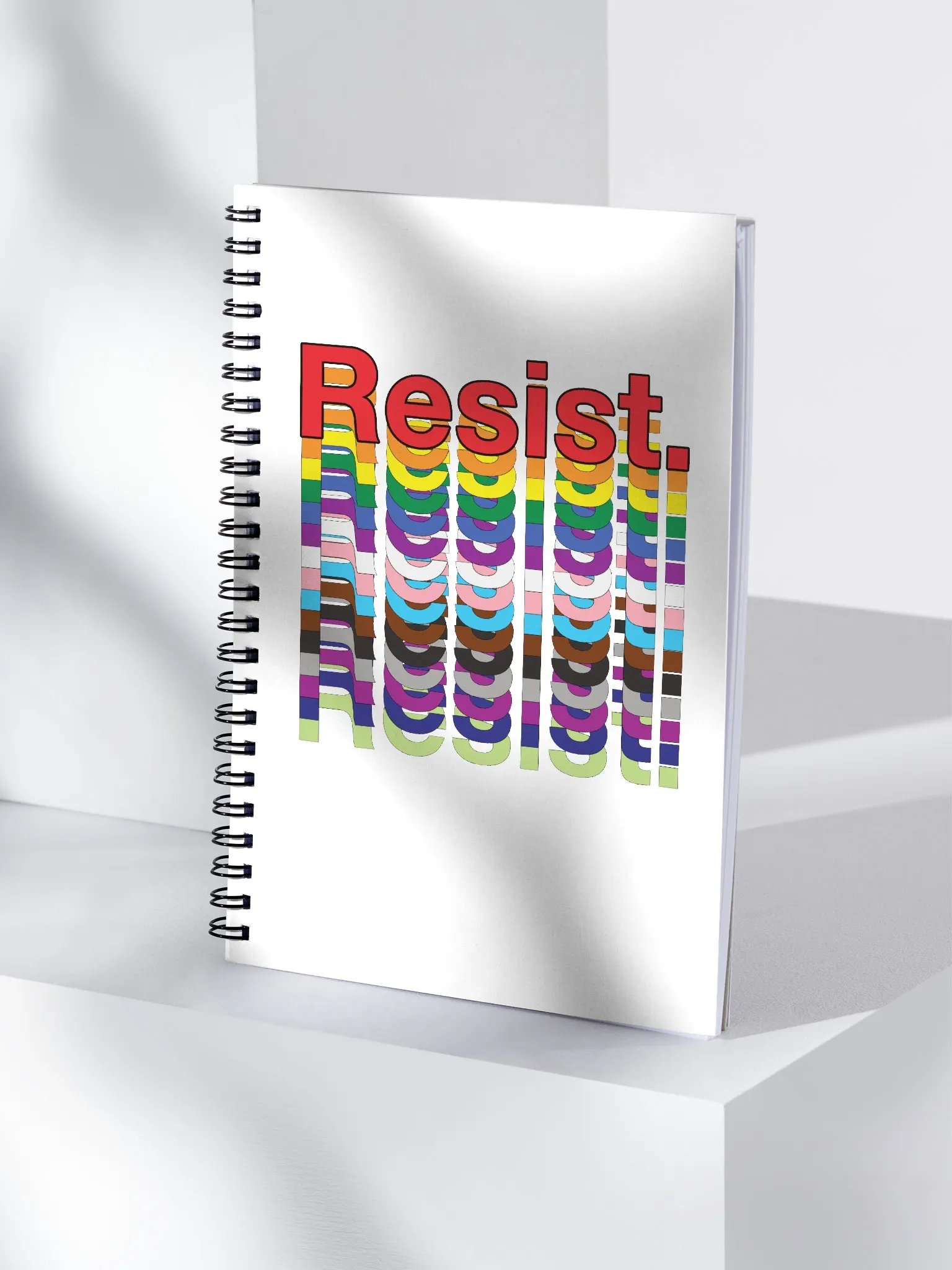 Resist - Rainbow Spiral Notebook product image (4)