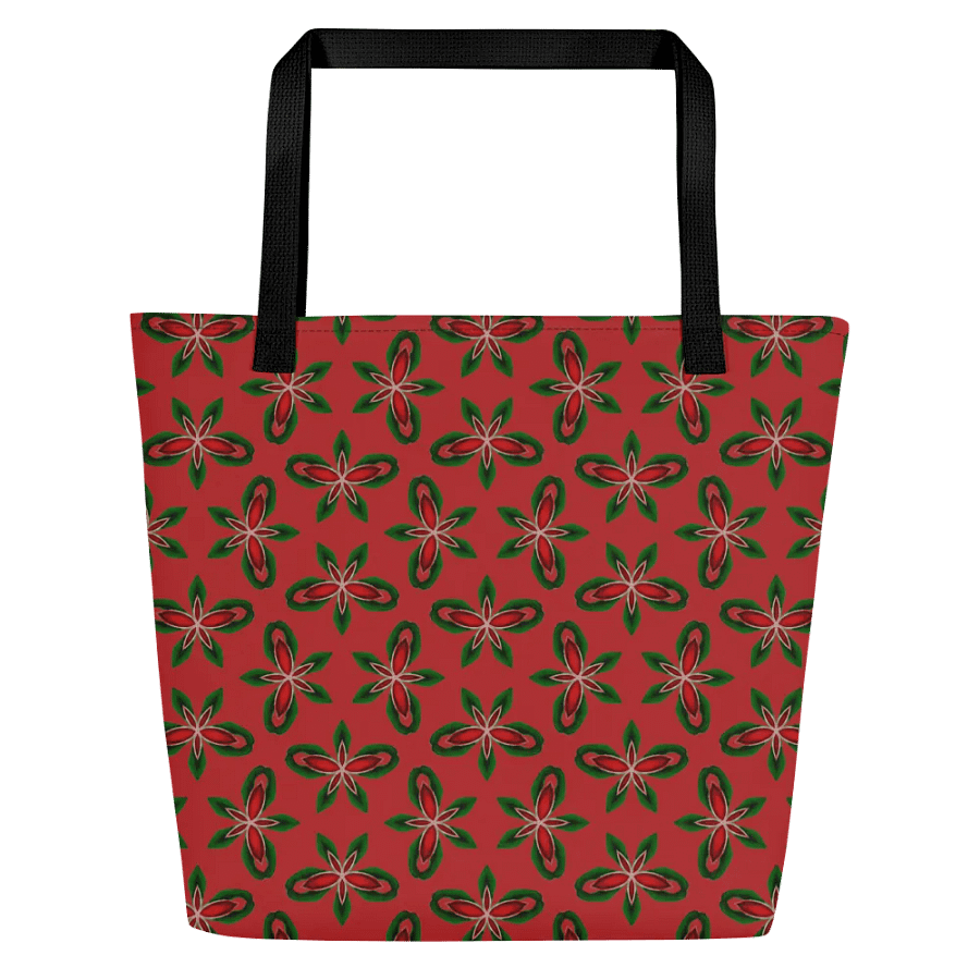 Red and Green Holiday Pattern Tote Bag product image (4)