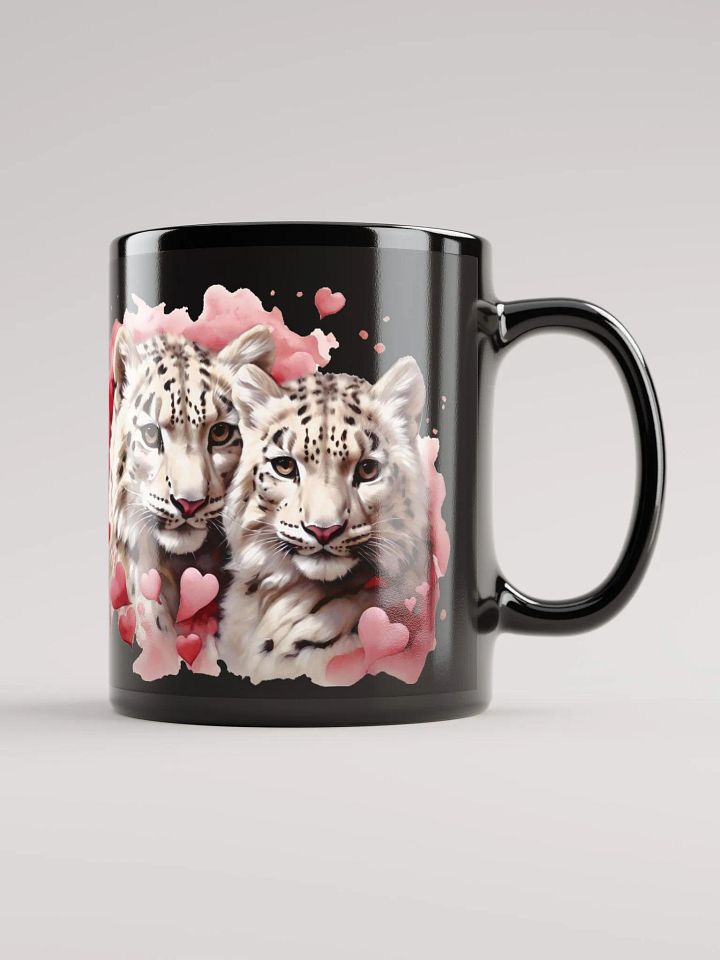 Snuggle Safari Coffee Mugs: Sip in Style with our Adorable Snow Leopards! 🐾💖 product image (2)