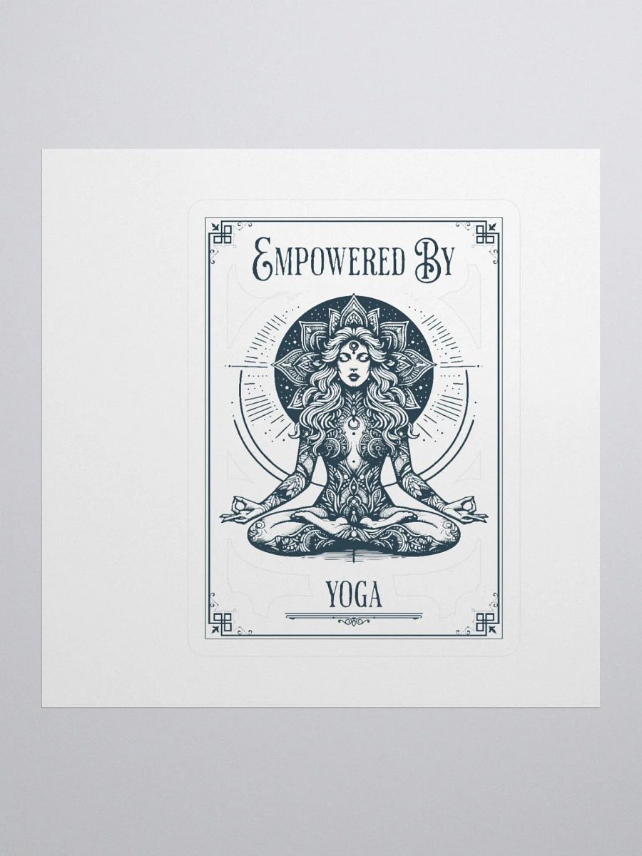 Empowered by Yoga Tarot Card Sticker product image (1)