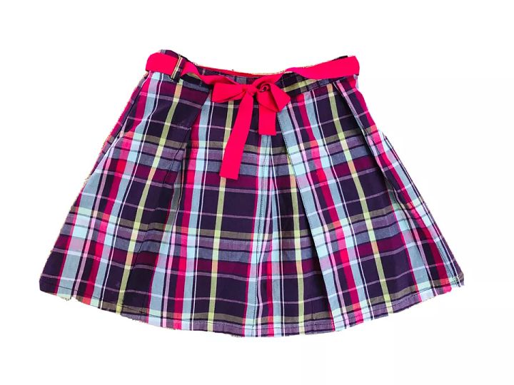 Crazy 8 Girl Striped Skirt With Shorts Size 10-12 L Elastic Waist product image (1)