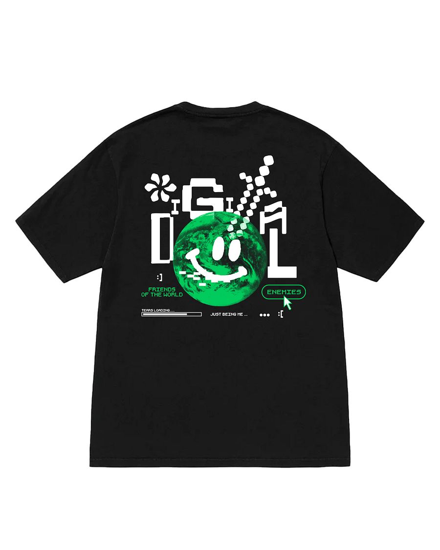 DIGITAL ENEMIES TEE-BLACK product image (2)