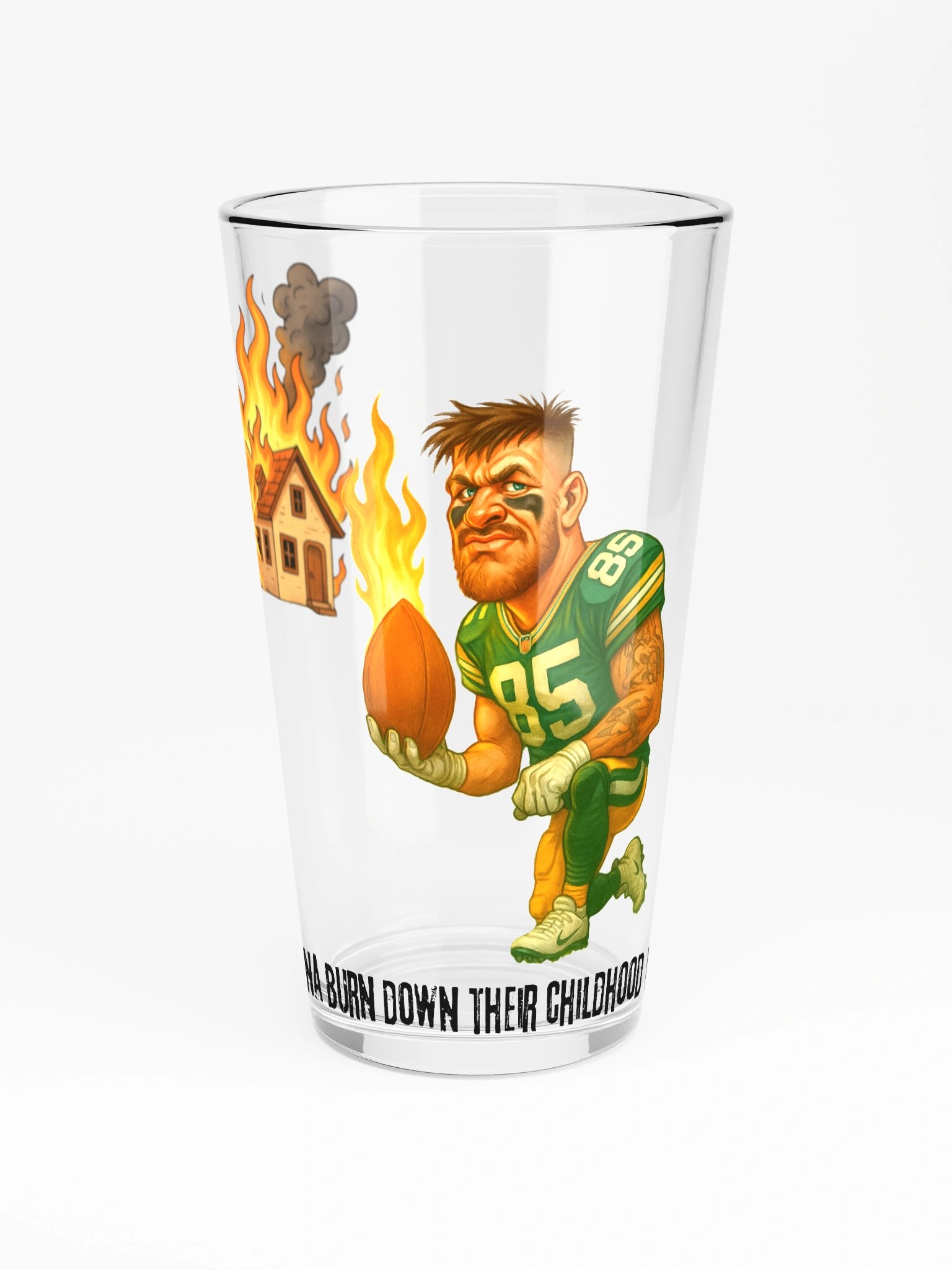 Burn Down Their Childhood Home Pint Glass product image (3)