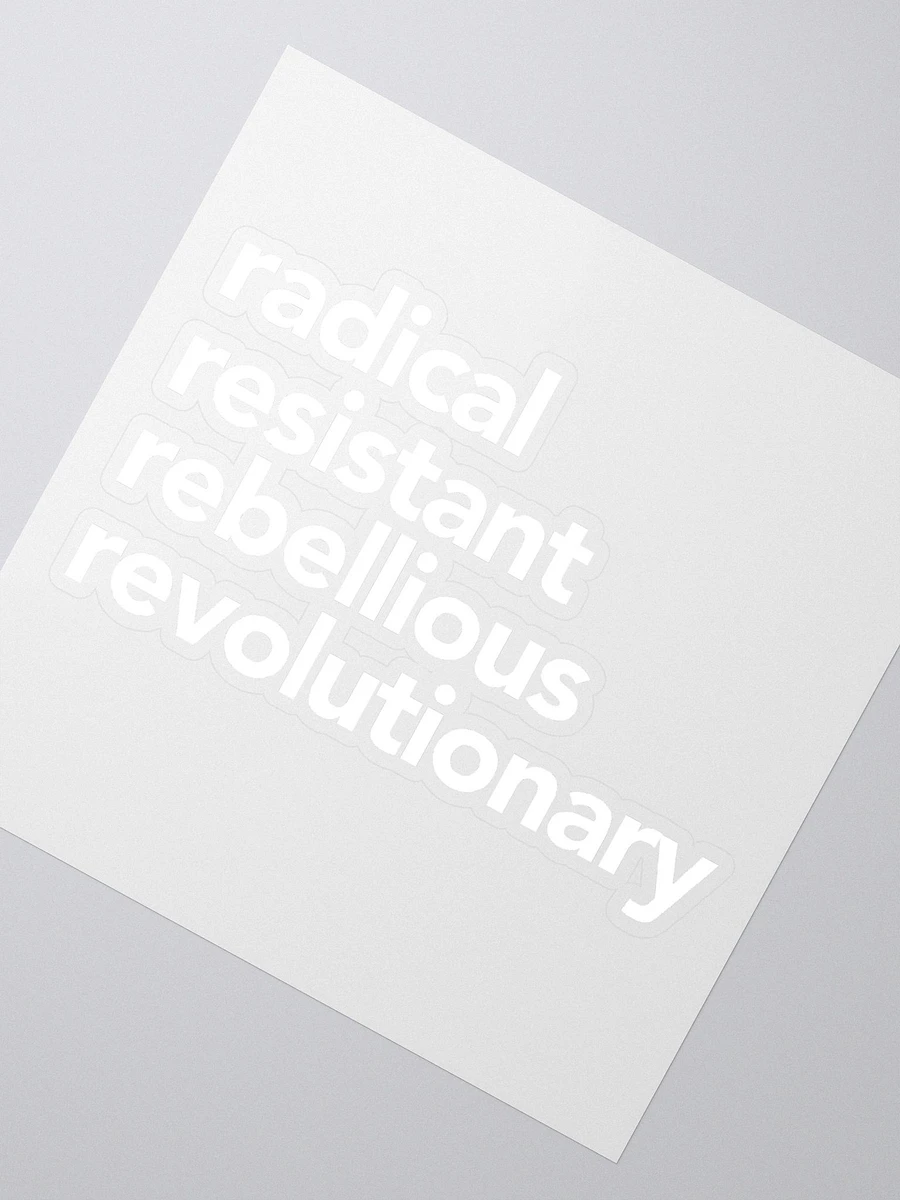 Radical Resistant Sticker product image (2)