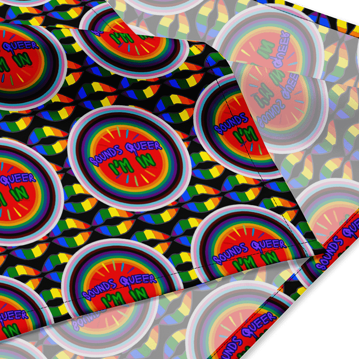 LGBTQIAP2S+ 2025, Sounds Queer I'm In, Bandanna product image (4)