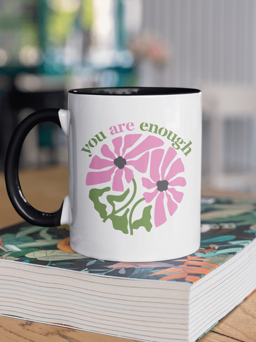 You Are Enough, Self-love Reminder Blossom Mug product image (1)