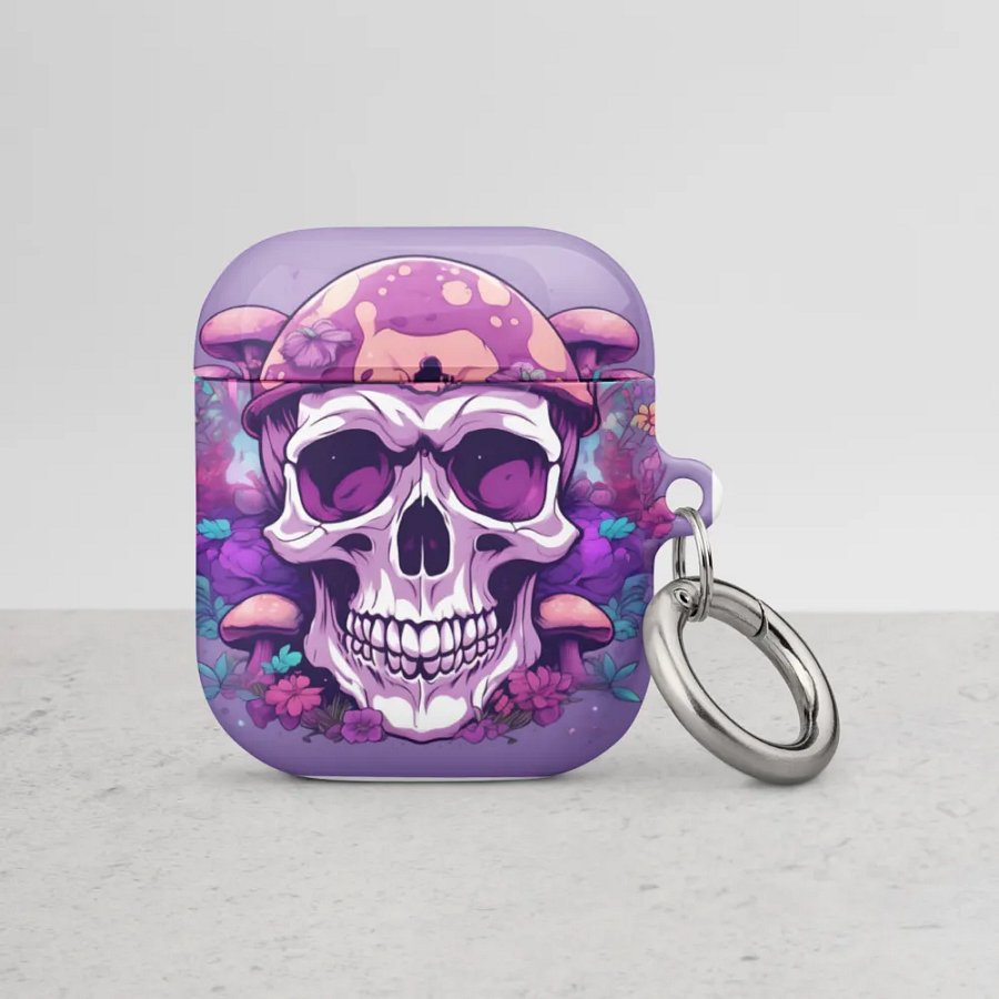 Psychedelic Mushroom Skull AirPods® Case product image (3)
