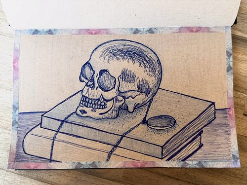 My sketch from the @queertrans.sketchclub meeting today!