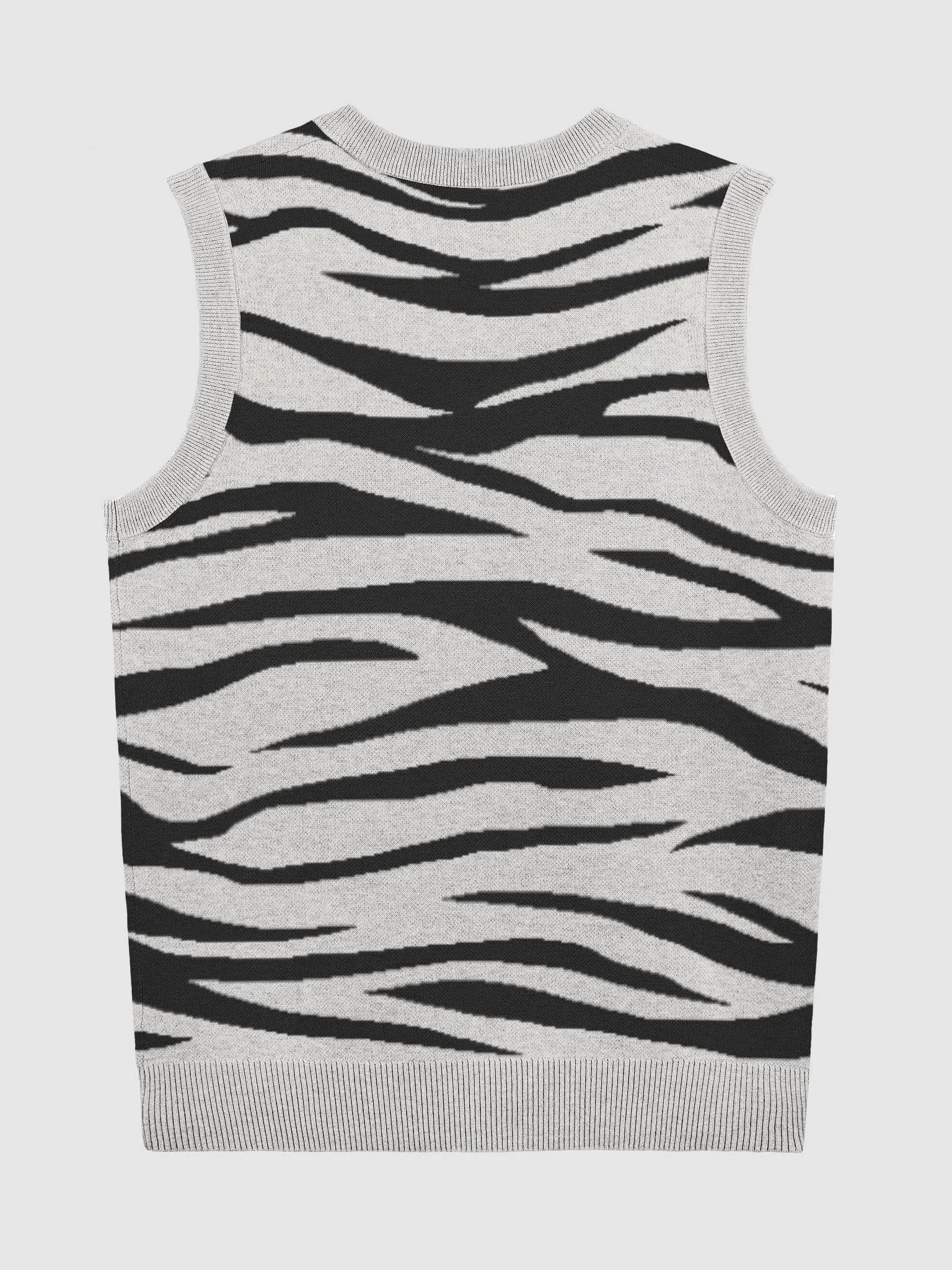 Knitted V-Neck Vest product image (8)