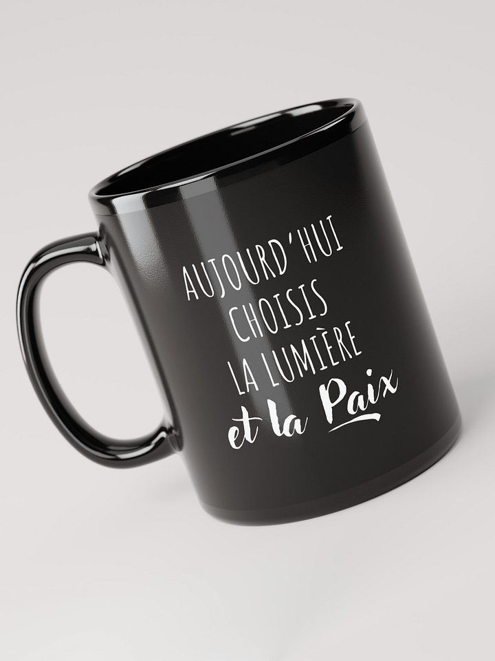 Mug Noir - Aujourd'hui choisis - Cadeau citation positive product image (2)