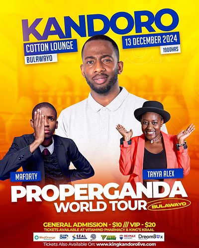 Tickets for the Bulawayo & Vic Falls Show are now available at the venues! 

For Bulawayo 
- Vitamind Pharmacy [12th Avenue &...