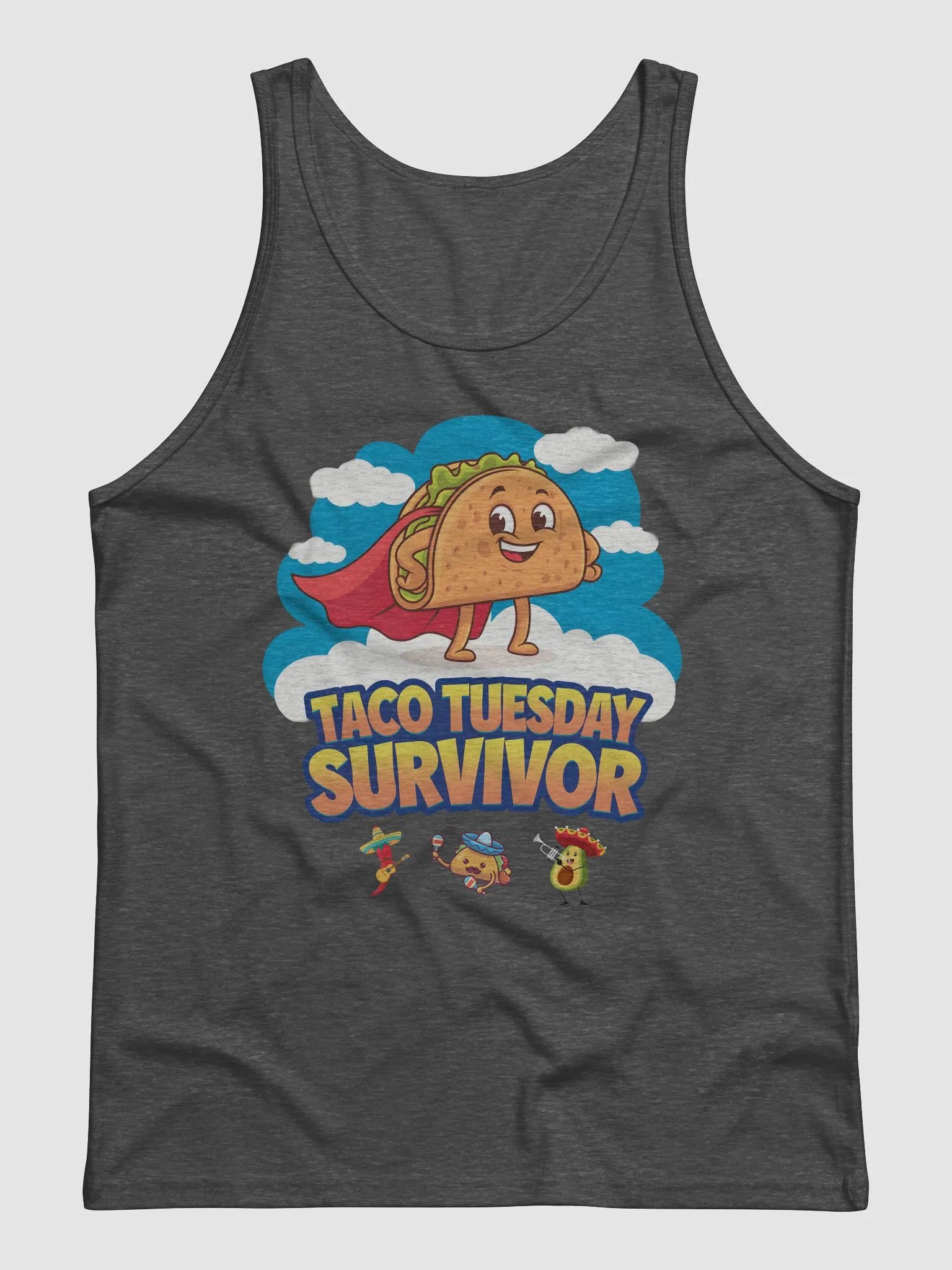 Taco Tuesday Survivor Superhero Tank Bella+Canvas (Men's) product image (7)