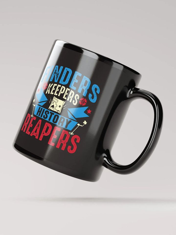 Finders Keepers Crest Black Mug product image (3)