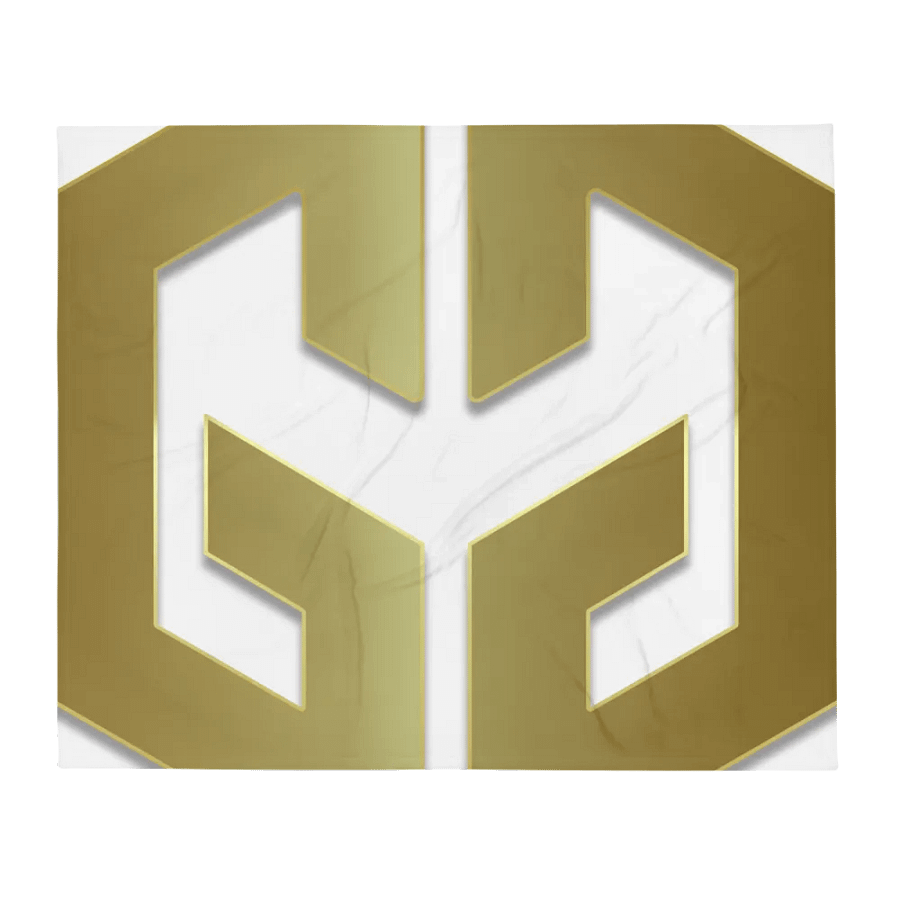 Golden Geometric Illusion Throw Blanket product image (2)