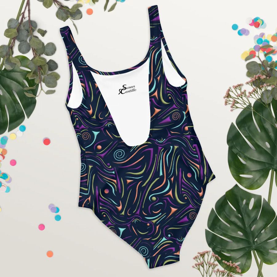 Birds in Motion One-Piece Swimsuit product image (4)