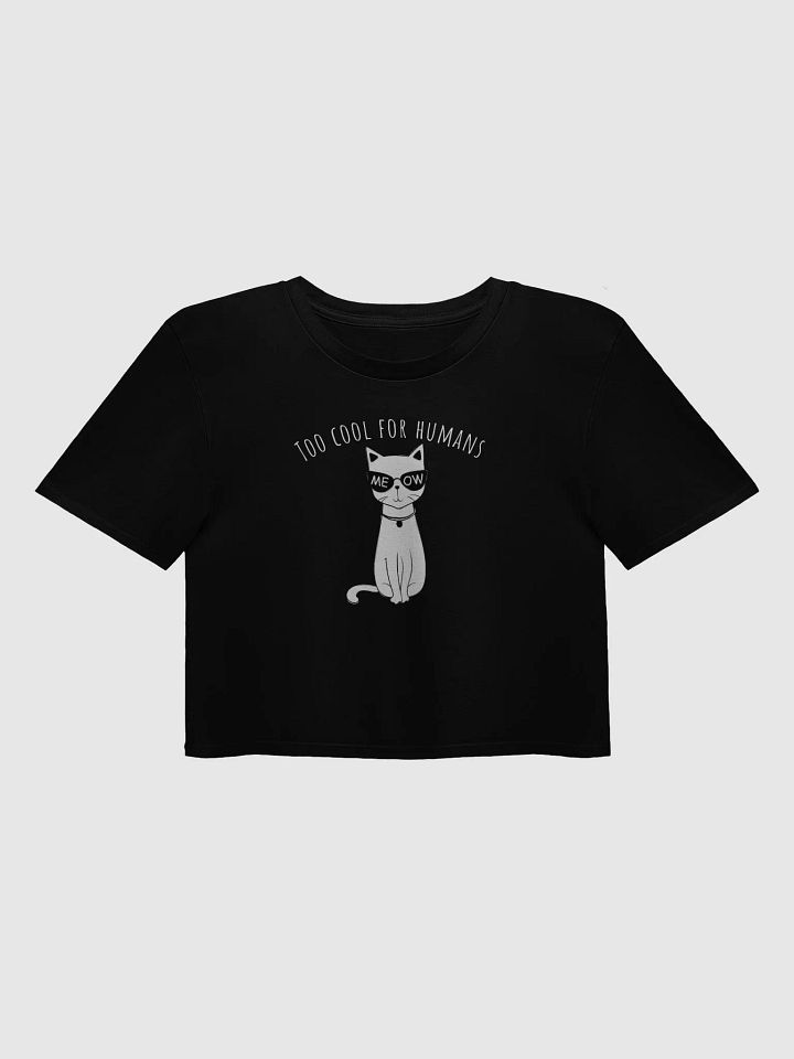 Meowtastic Cat Sunglasses Crop Top product image (1)