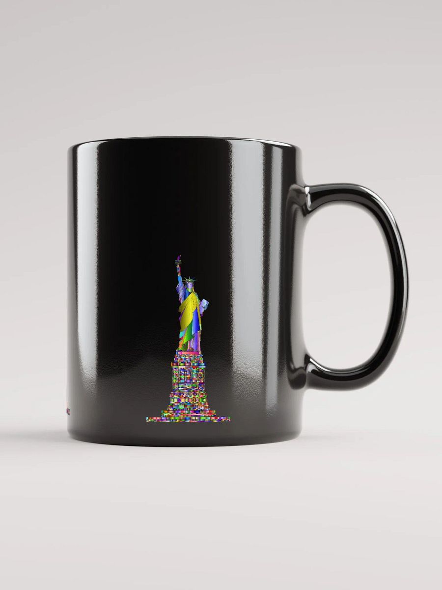 Black Glossy Coffee mug-Statue of Liberty product image (1)