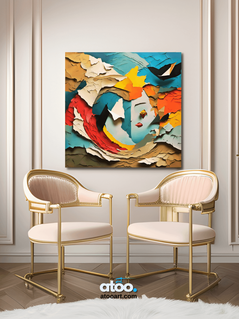 Paper Collection | Between Reality and Imagination-1 | Canvas Art Painting product image (2)
