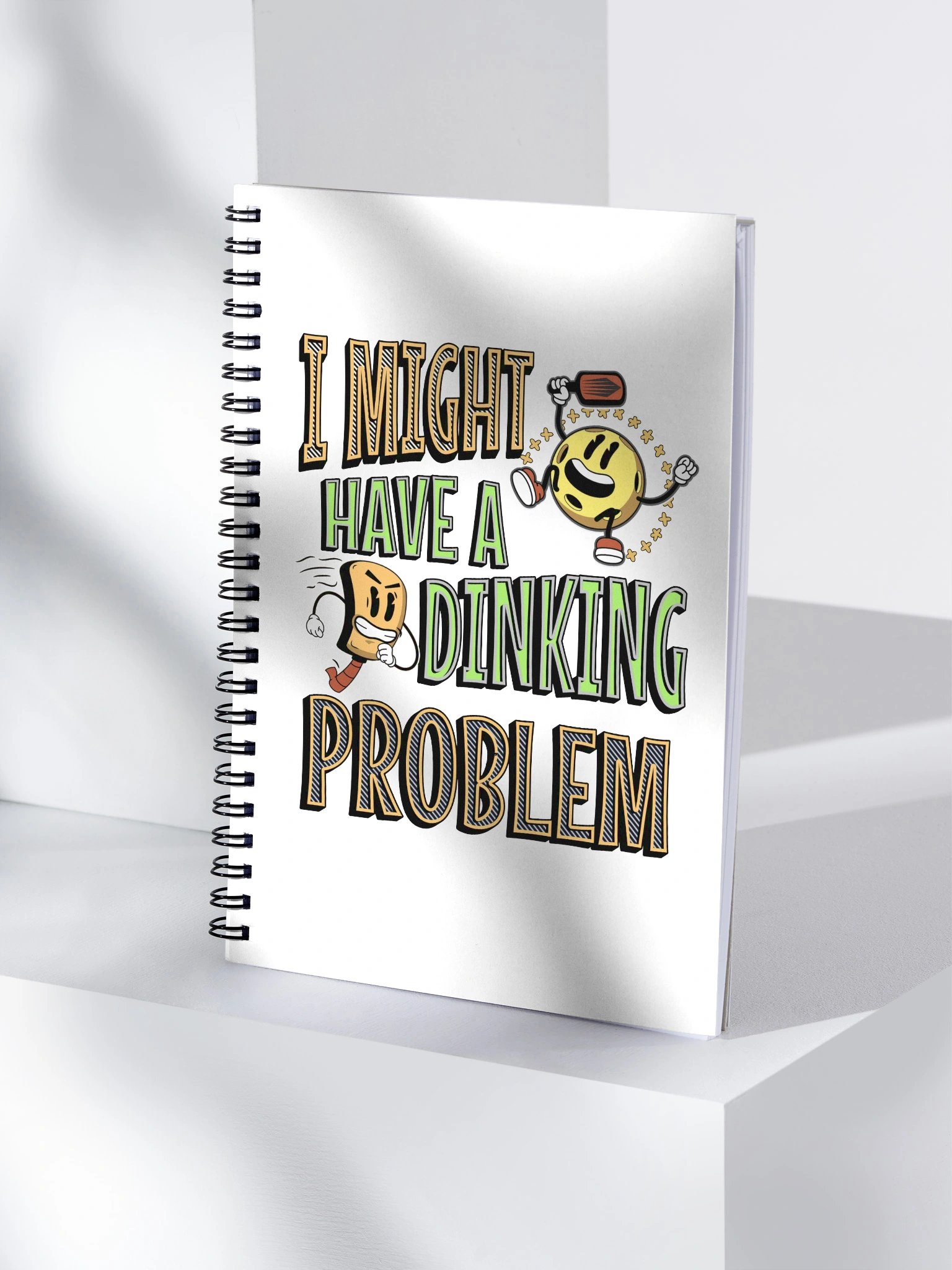 I Might Have A Dinking Problem Pickleball Spiral Notebook Dotted Pages product image (1)