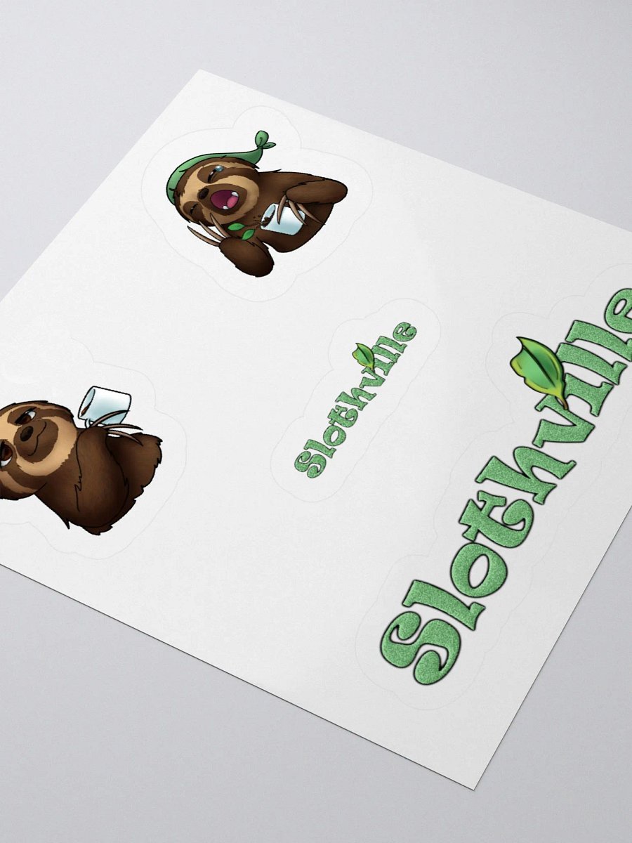 Sip & Relax Slothville Stickers product image (12)
