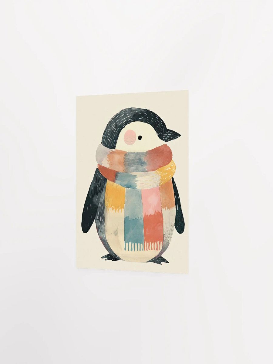 Cute Watercolor Penguin Illustration Nursery Art Print product image (12)