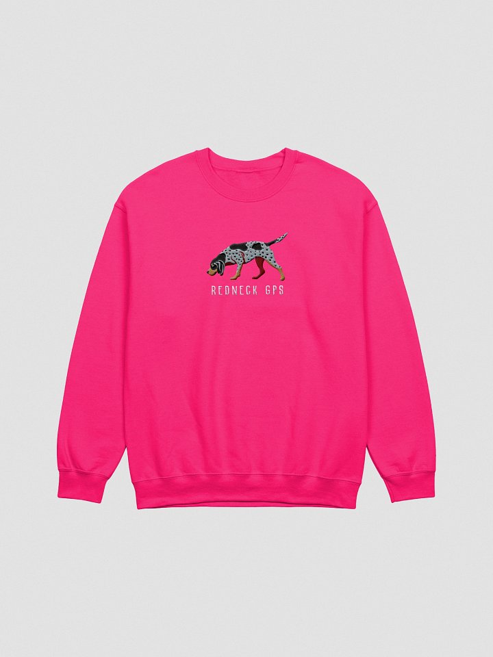 Redneck GPS Sweatshirt (Embroidered) of a Bluetick Coonhound product image (13)