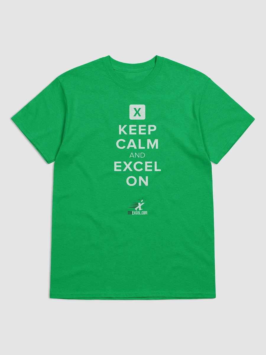 Keep Calm and Excel On - Green T-shirt product image (2)