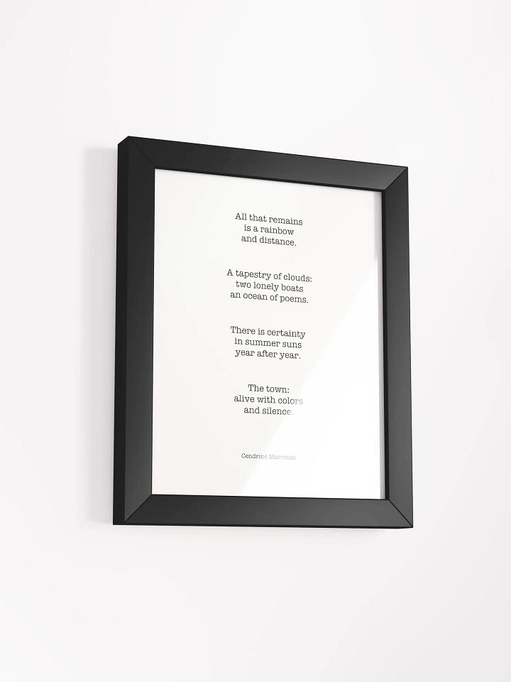 Four Haiku (Framed Poster) product image (25)
