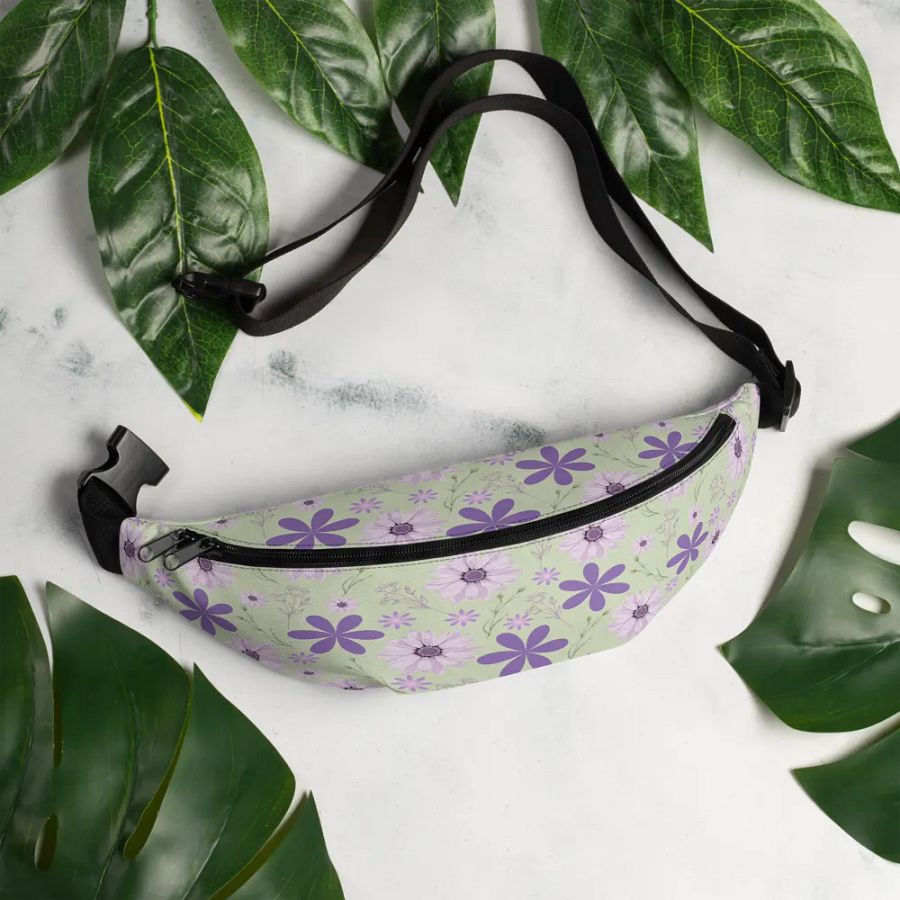 Purple Floral Bliss Fanny Pack product image (5)