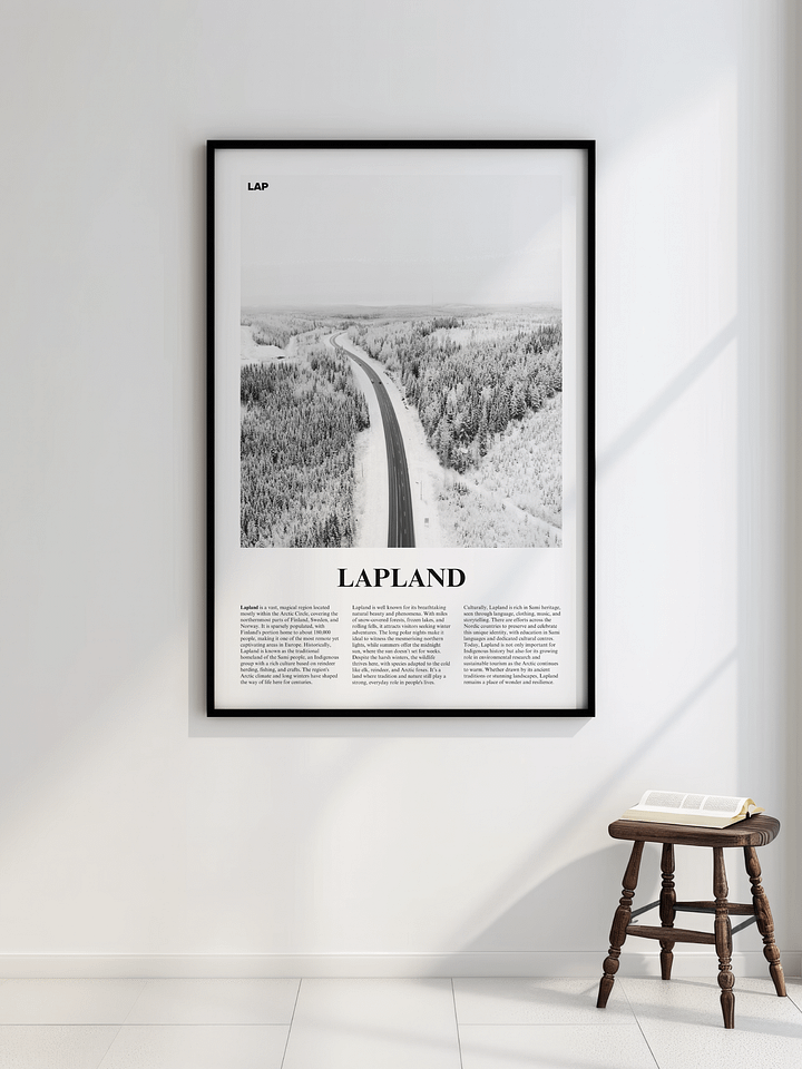 Lapland 01 Newspaper Poster | Framed product image (2)