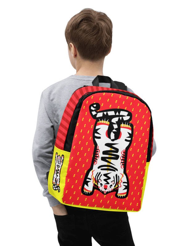 Orange and Yellow Tiger Backpack - Electric Tiger Club product image (2)