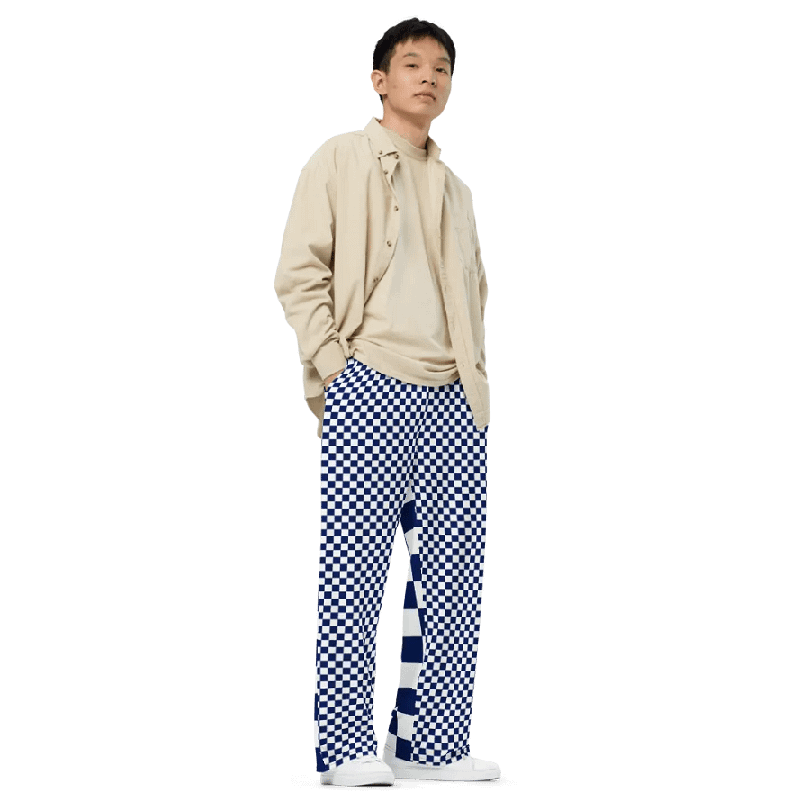 Premium Blue Checkered Pants product image (3)
