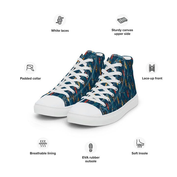 Underwater Surprise - Mens High Top Canvas Shoes product image (2)