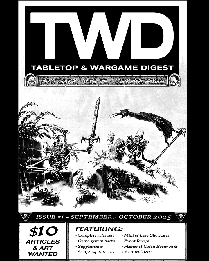 Tabletop & Wargame Digest Issue #1- PDF VERSION product image (1)