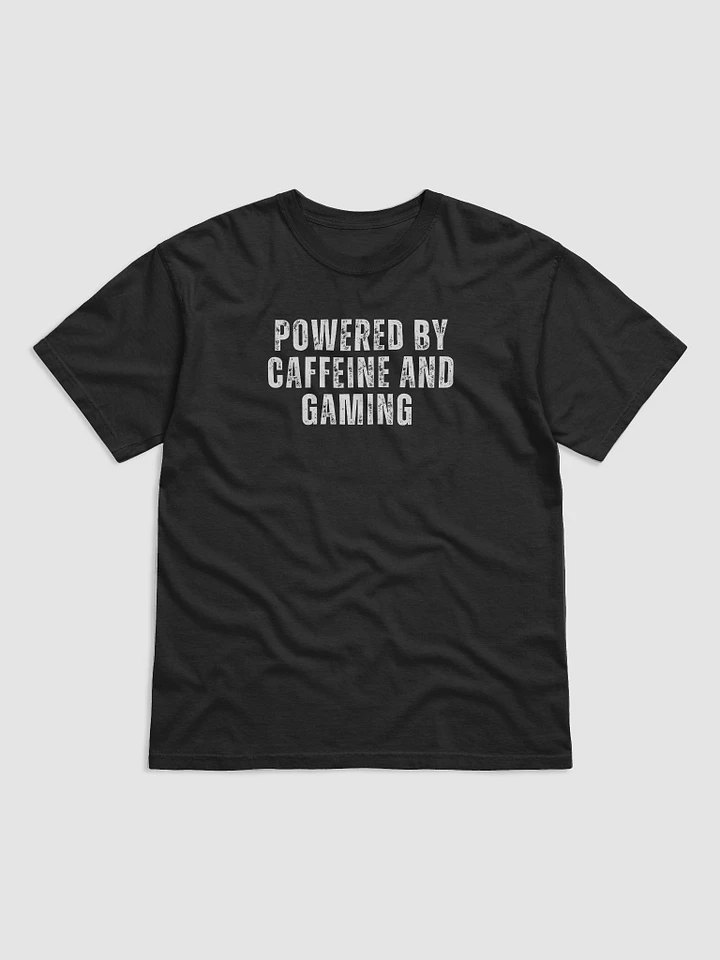 Powered by caffeine and gaming tee product image (1)