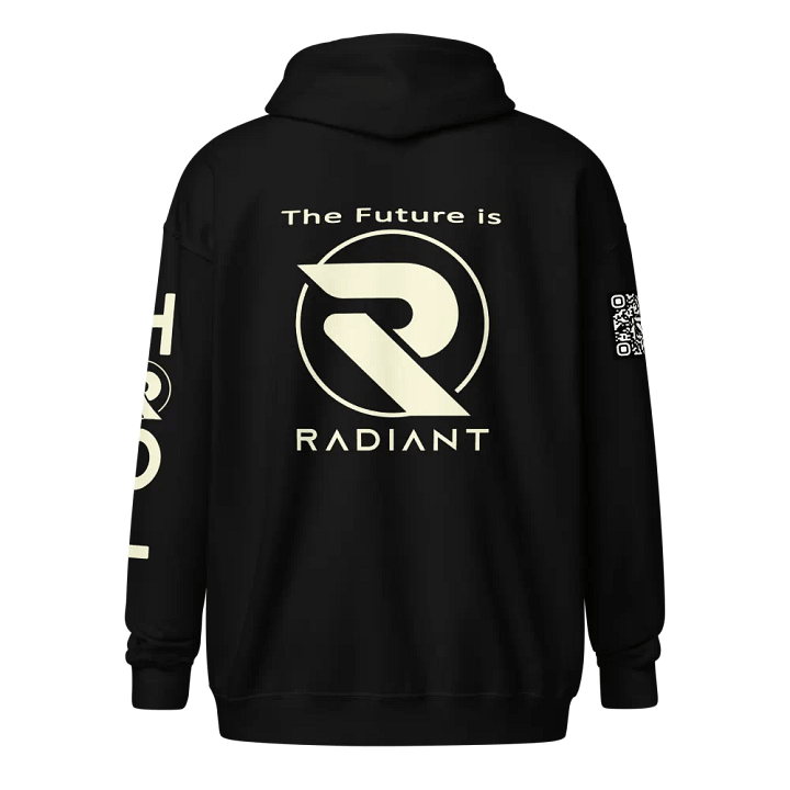 A Radiant Zipped Hoodie with QR product image (4)