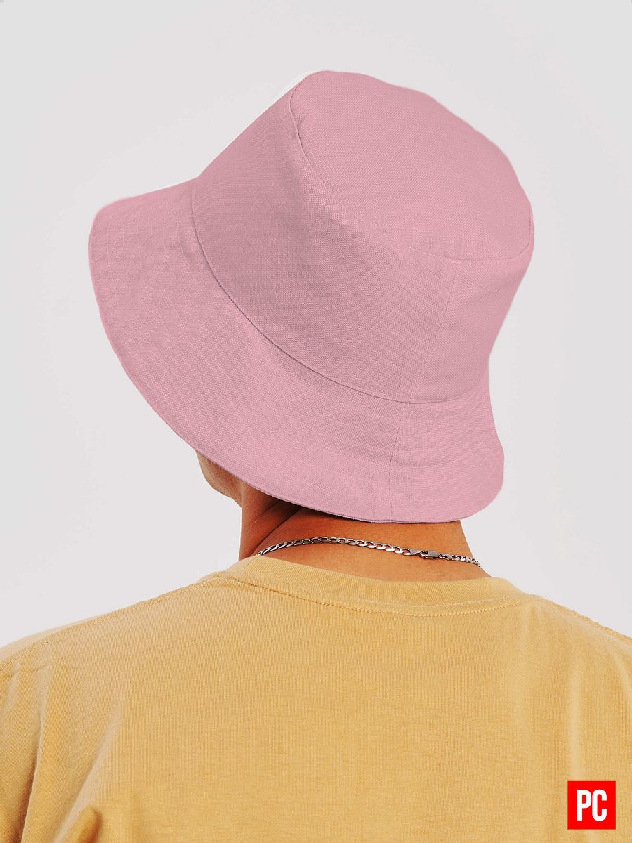 Plain Color Pink Bucket Hat product image (3)