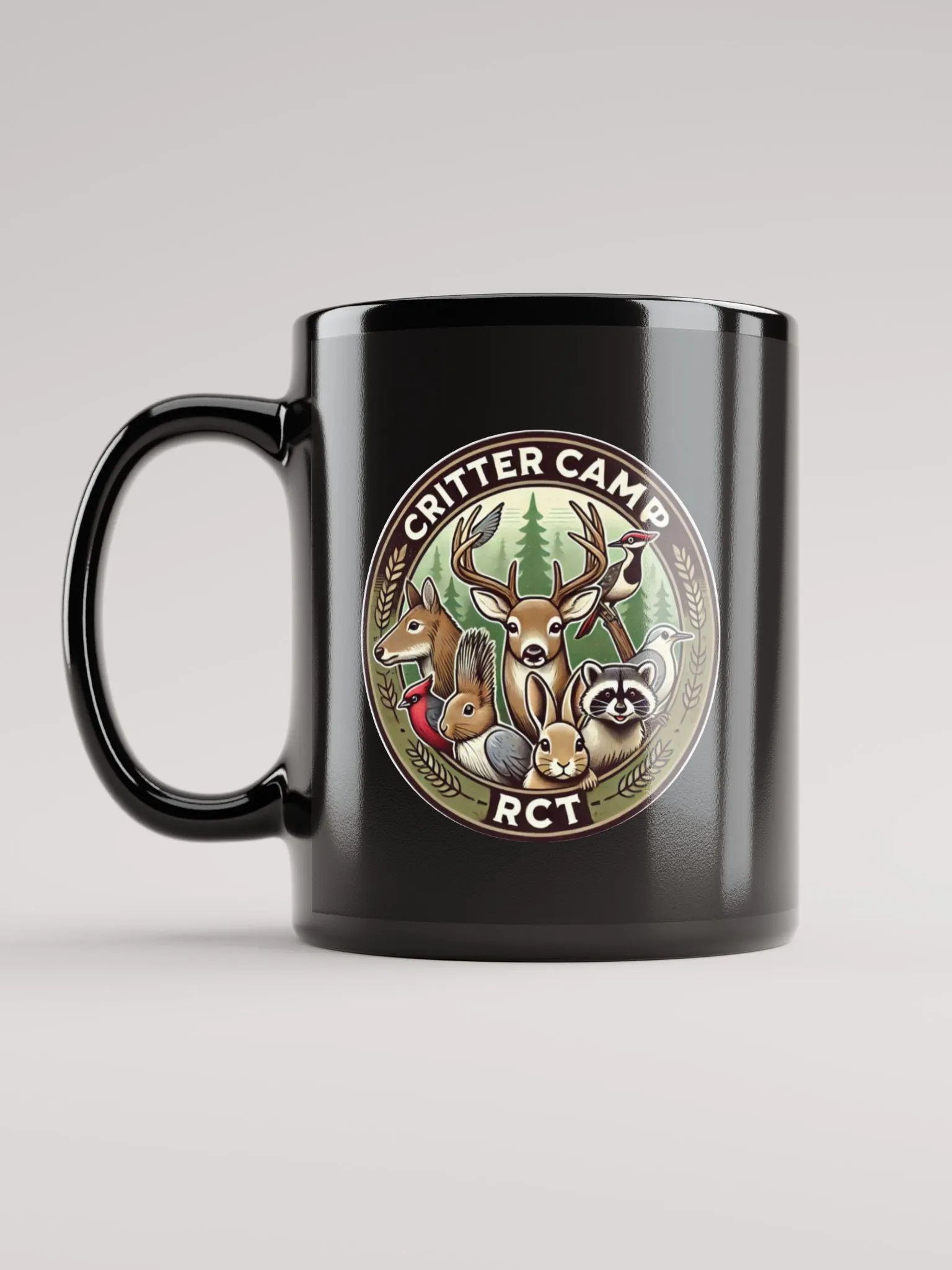 Glossy Black Coffee Mug - Critter Camp product image (12)