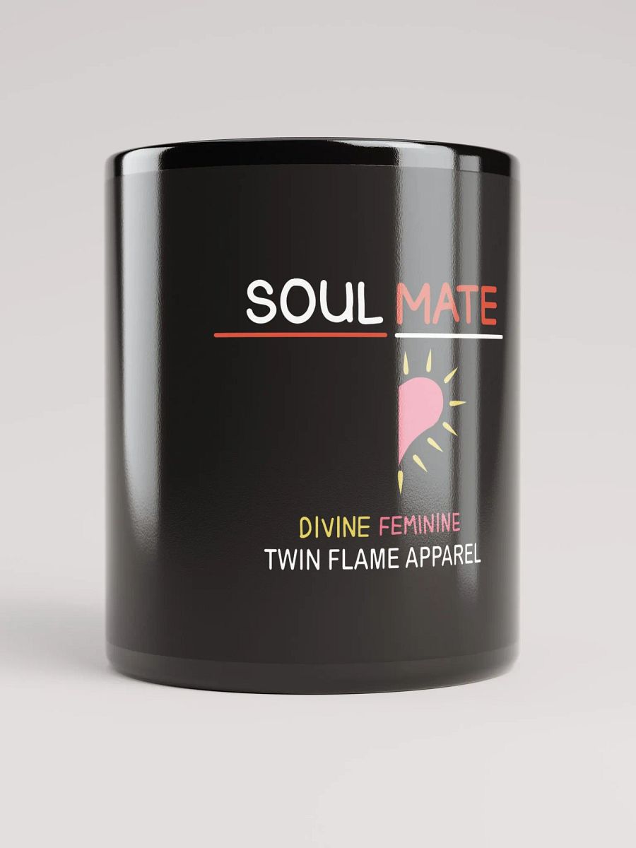 'Soul Mate' Divine Feminine Black Glossy Mug product image (4)