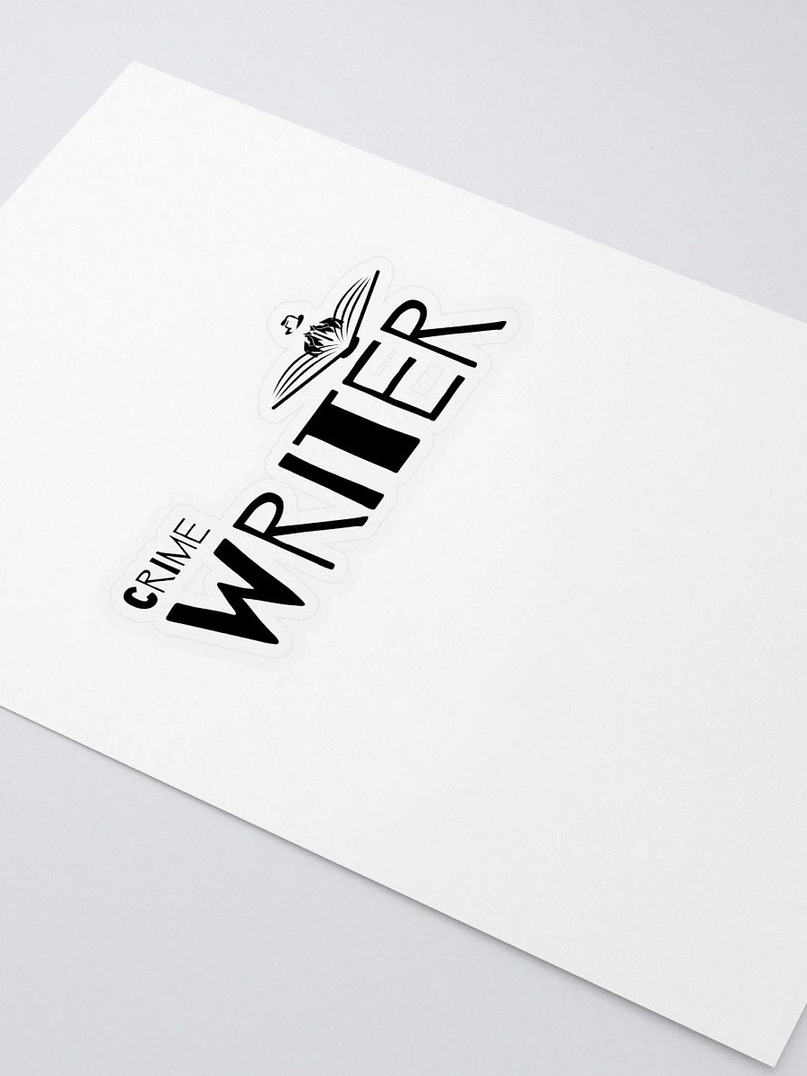 Crime Writer Sticker - Black Text product image (2)