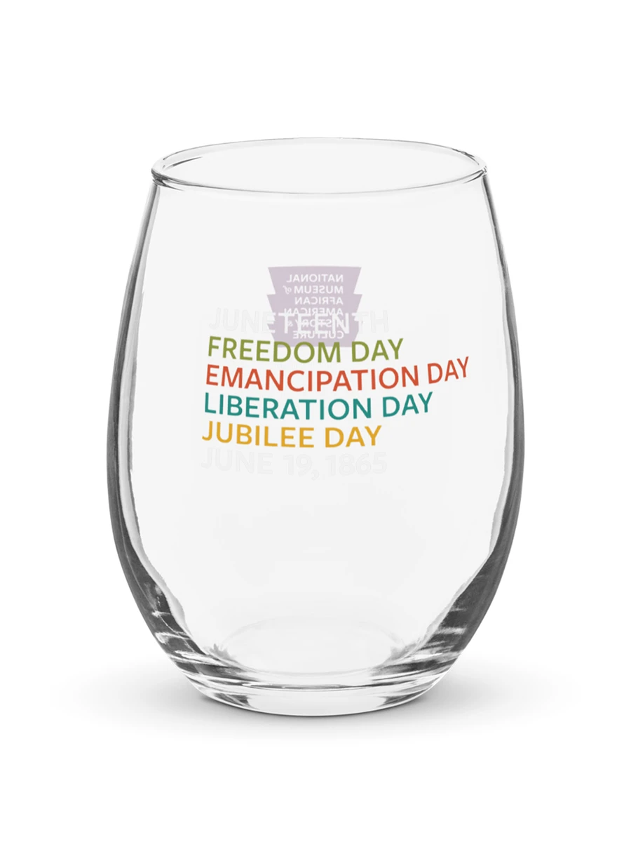 Emancipation Day Wine Glass Image 1
