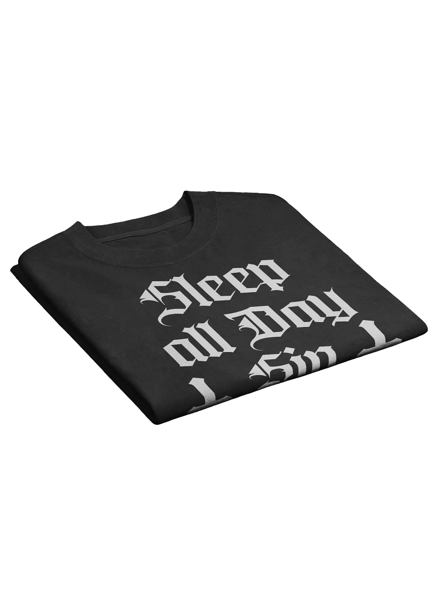 Sleep all Day Sin All Night Faded Oversized T-Shirt product image (3)