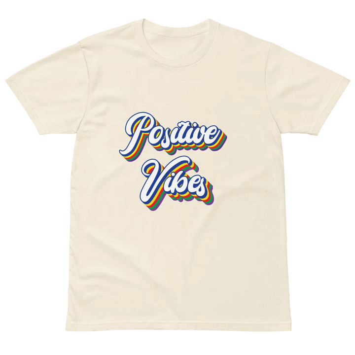 Positive Vibes Typography T-shirt product image (2)