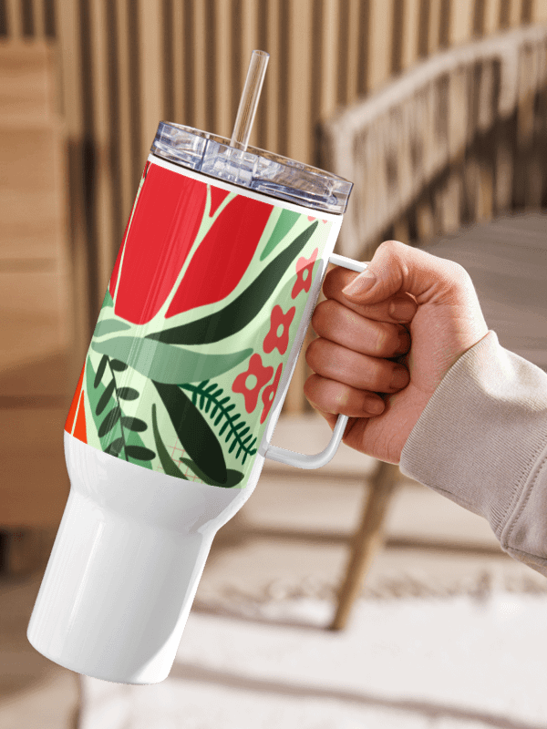 Bold Botanical Bliss Travel Mug product image (1)