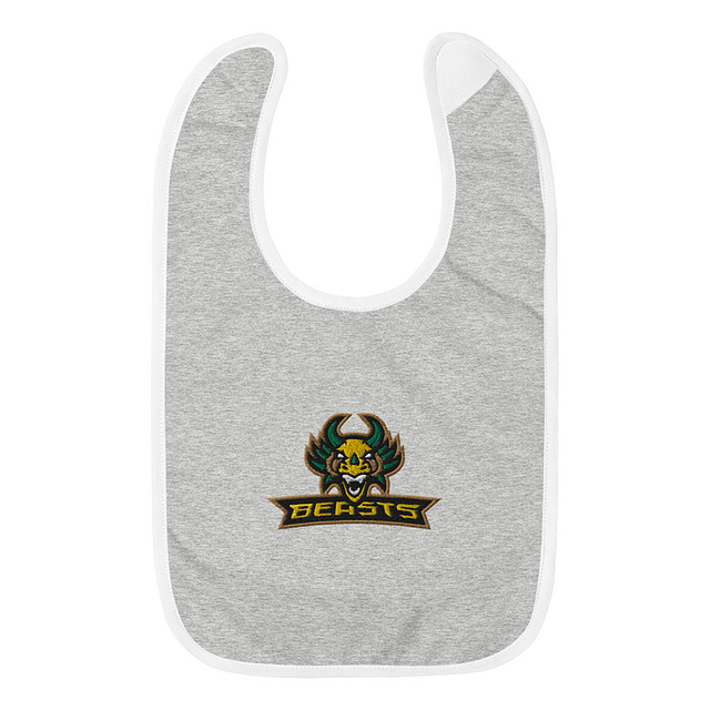 Beasts Embroidered Baby Bib product image (1)
